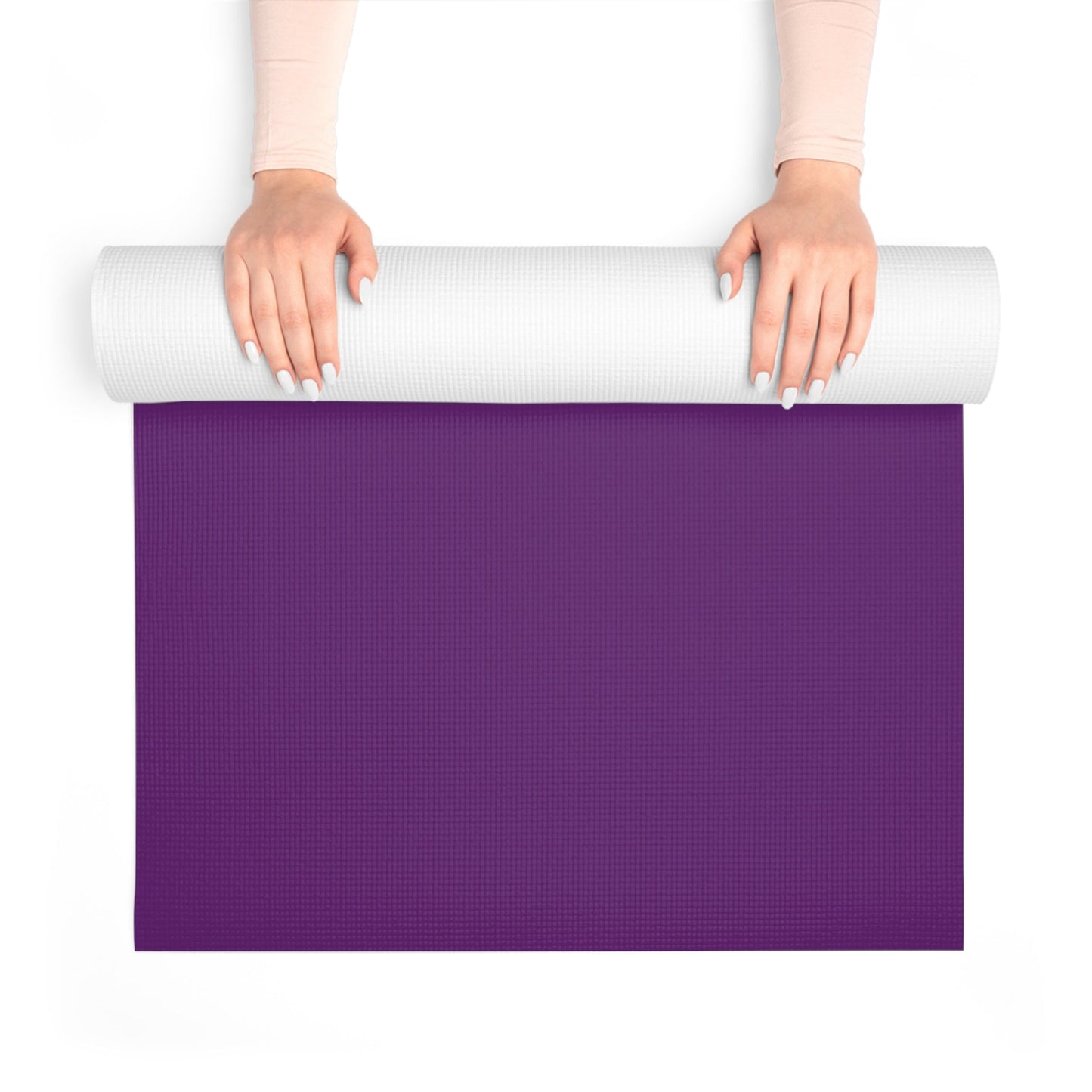 Non Slip Fitness Mat, Ocean Inspired Workout Mat, Wellness Gift for Women, Yoga Lover Gift | Purple Chakra Design - Best Yoga Mats for Home Workouts