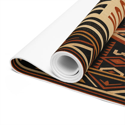 Aesthetic Non-Slip Foam Yoga Mat | Thick Extra-Long Travel Yoga Mat - Best Yoga Mats for Home Workouts