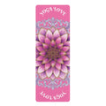 Pink Lotus "Yoga Love" Rubber Yoga Mat  | Aesthetic Workout Mat for Women, Meditation Accessory, Home Fitness & Wellness Gift | Printify