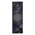 Sacred Geometry Flower of Life Foam Yoga Mat | Mystic Marble Design