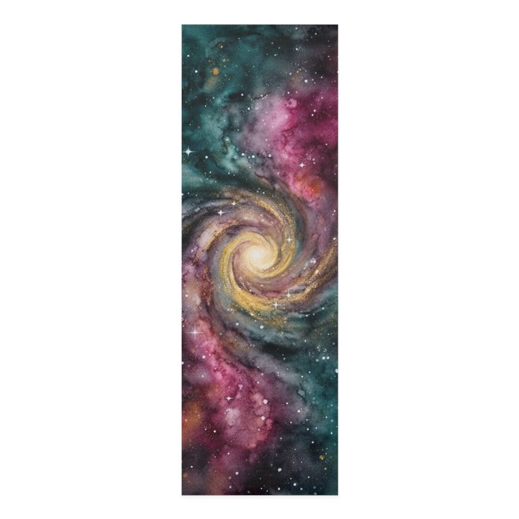 Galaxy Spiral Foam Yoga Mat | Cosmic Swirl Space Design Printify