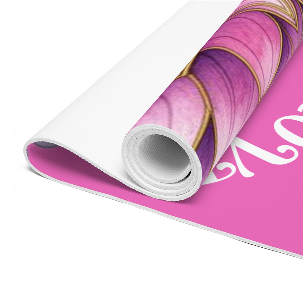 Wildflower Serenity Yoga Mat – Nature-Inspired Exercise Mat, Non-Slip Yoga Equipment, Mindfulness Gift for Her Printify