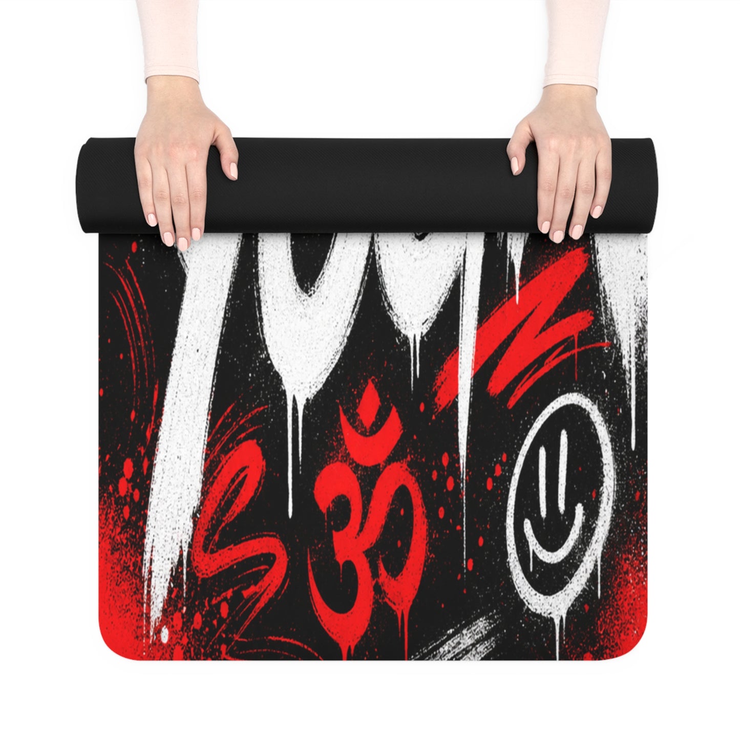 Aesthetic Non-Slip Foam Yoga Mat | Thick Extra-Long Travel Yoga Mat - Best Yoga Mats for Home Workouts