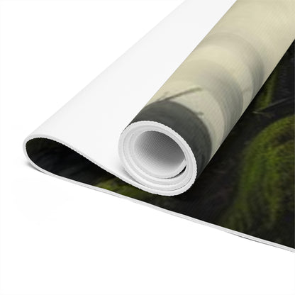 Misty Forest Deer Foam Yoga Mat | Woodland Nature Scene - Best Yoga Mats for Home Workouts
