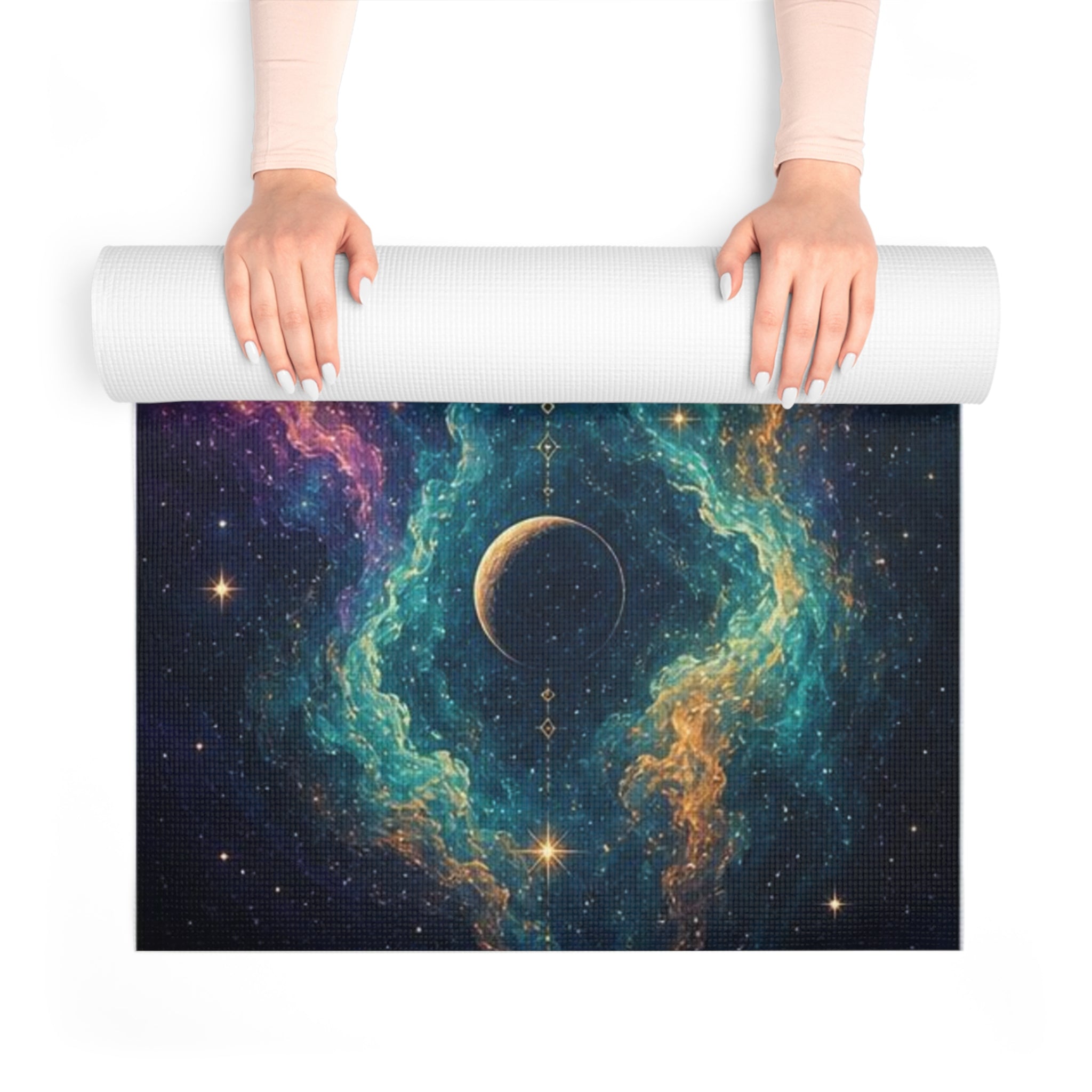 Premium Artistic Yoga Mat for Yoga, Pilates, Meditation & Home Fitness