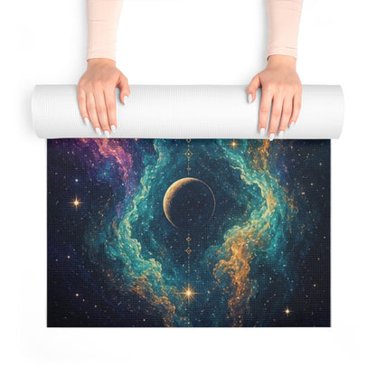Premium Artistic Yoga Mat for Yoga, Pilates, Meditation & Home Fitness - Best Yoga Mats for Home Workouts