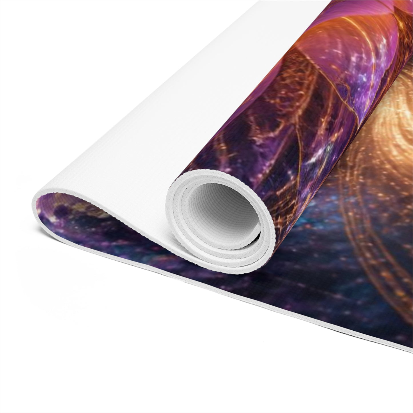 Lotus Mandala Spiritual Foam Yoga Mat | Mystic Chakra Meditation Mat Printify