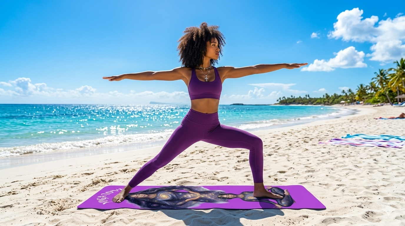 Goddess Yoga Mat, Non Slip Fitness Mat, Meditation Mat, Wellness Gift for Women, Pilates Exercise Mat Printify