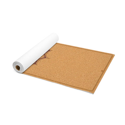Sri Yantra Mandala Yoga Mat | Cork-Style Foam Alignment Mat Printify