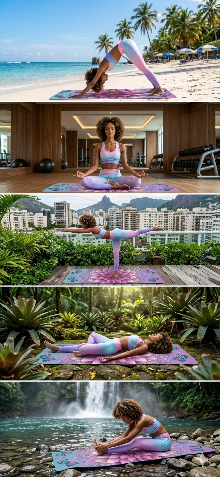 Celestial Yoga Mat for Women, Non Slip Exercise Mat, Meditation & Fitness Gift - Best Yoga Mats for Home Workouts