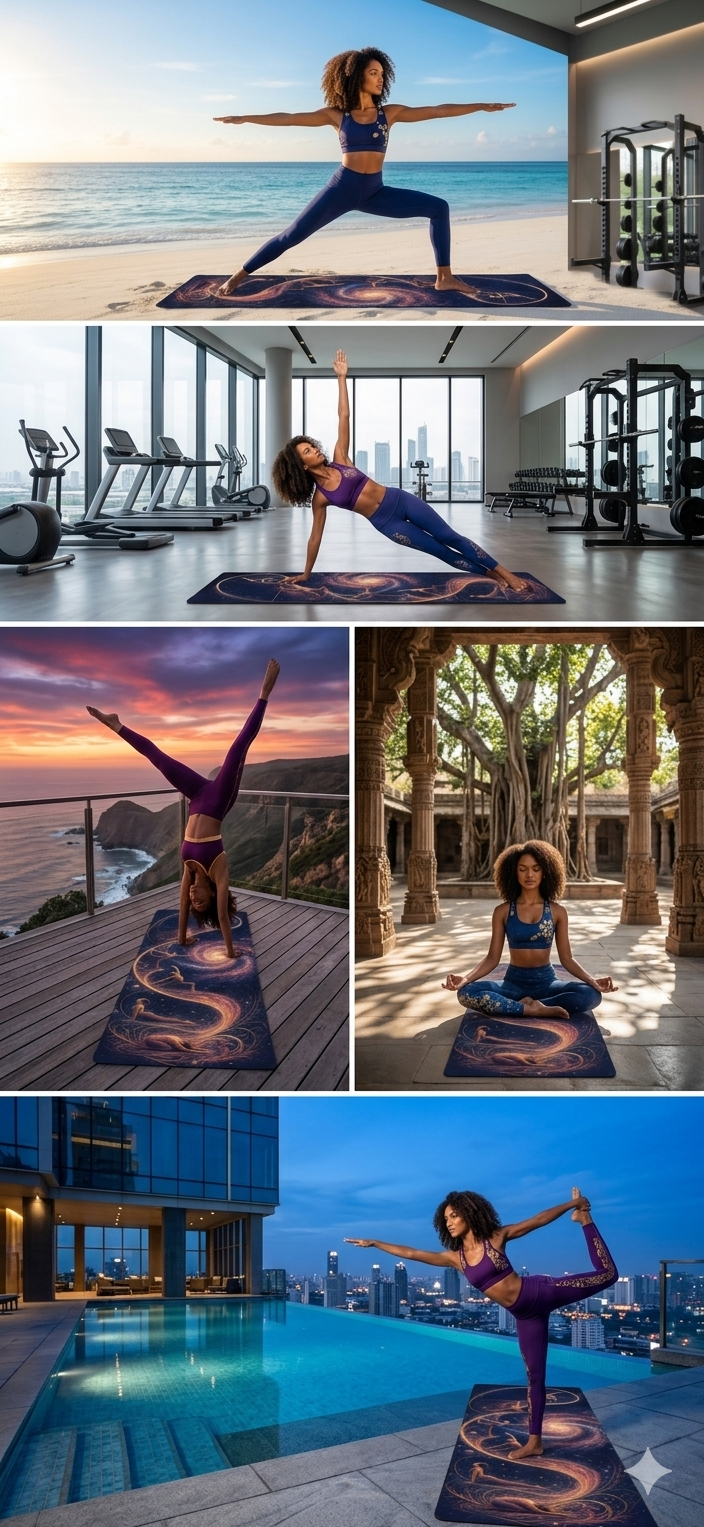 Active Lifestyle Yoga Mat, Exercise Equipment, Wellness Gift Idea Printify