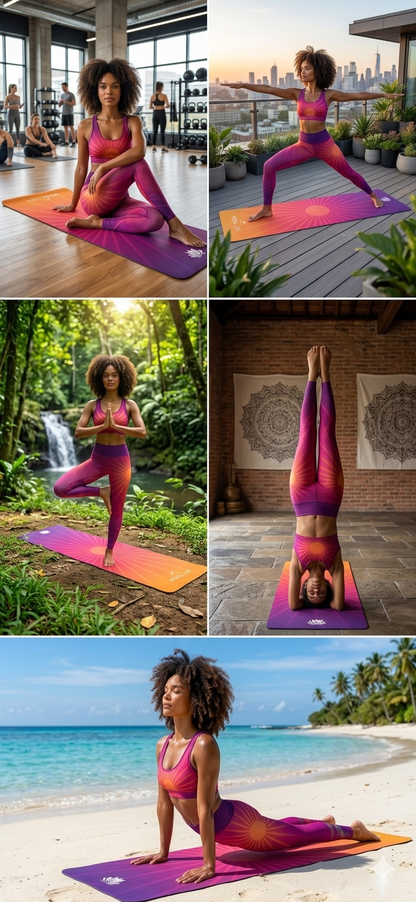 Premium Yoga Mat, Workout Accessory, Home Gym Equipment, Fitness Gift | Foam Yoga Mat - Best Yoga Mats for Home Workouts