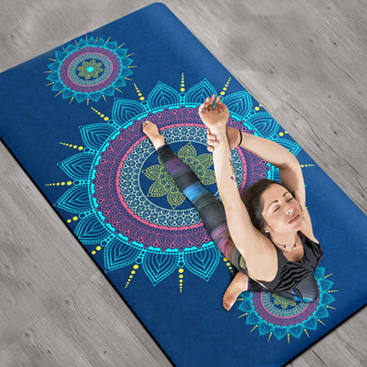 Suede TPE Yoga Mat – Non-Slip, 6 mm Cushioned Support