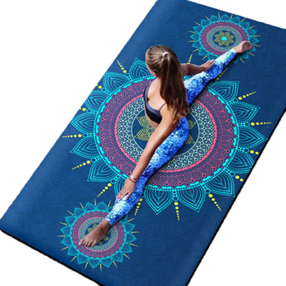 Suede TPE Yoga Mat – Non-Slip, 6 mm Cushioned Support