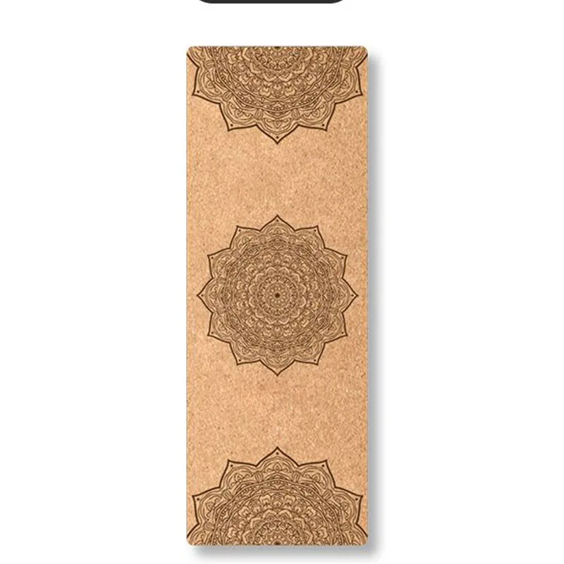 Eco Cork TPE Yoga Mat – Non-Slip, 5 mm Thick
