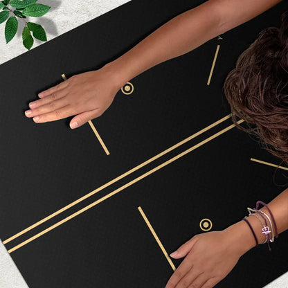 TPE Non-Slip Yoga Mat 6 mm – Body Alignment Fitness Pad