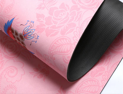 Suede TPE Yoga Mat – Non-Slip, 6 mm Cushioned Support