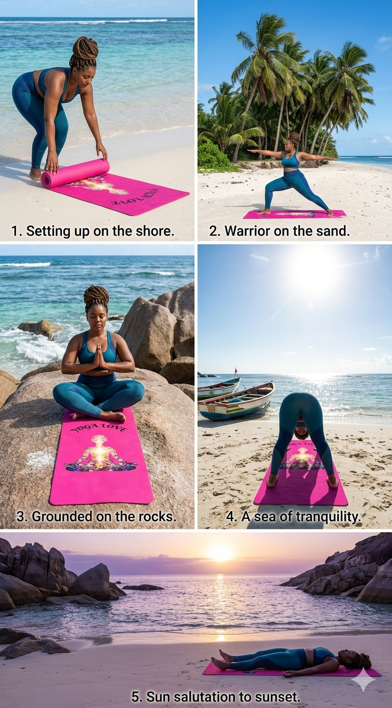 Non Slip Fitness Mat, Ocean Inspired Workout Mat, Wellness Gift for Women, Yoga Lover Gift | floral chakras, magenta background - Best Yoga Mats for Home Workouts