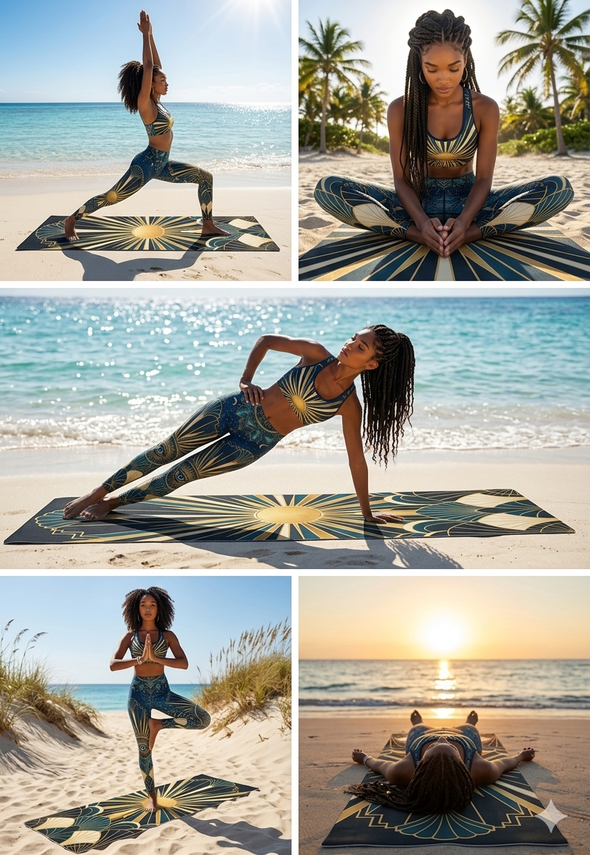 Home Workout Yoga Mat, Non Slip Fitness Accessory, Pilates Equipment - Best Yoga Mats for Home Workouts