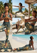 Premium Fitness Mat, Yoga Accessory, Home Workout Equipment for Women Printify