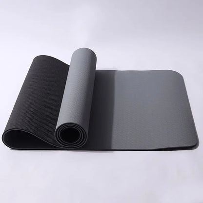 Non-Slip TPE Yoga Mat Cushion 6 mm for Home Workouts