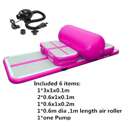 Inflatable AirTrack Gymnastics Mat Set With Pump