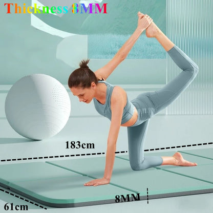 Foldable TPE Yoga Mat – Non-Slip Travel Exercise Pad