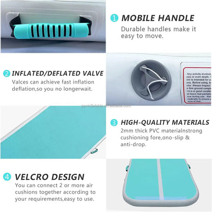 Inflatable Air Track Tumbling Mat For Gymnastics & Yoga