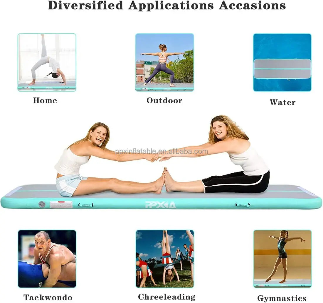Inflatable Air Track Tumbling Mat For Gymnastics & Yoga