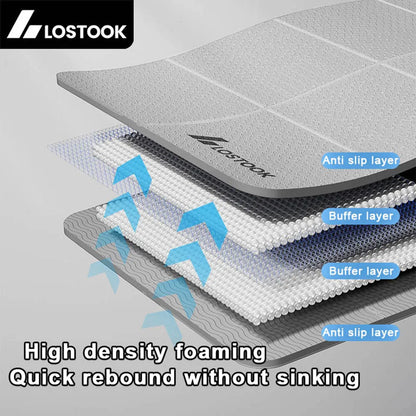 Foldable TPE Yoga Mat – Lightweight Travel Exercise Pad