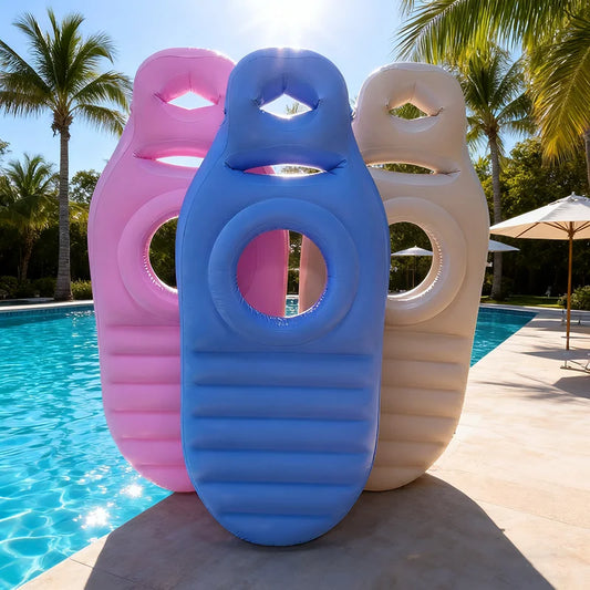 Inflatable pregnancy body pillow for sleeping comfort, shown in a neutral living space, ideal for pregnant women seeking support.