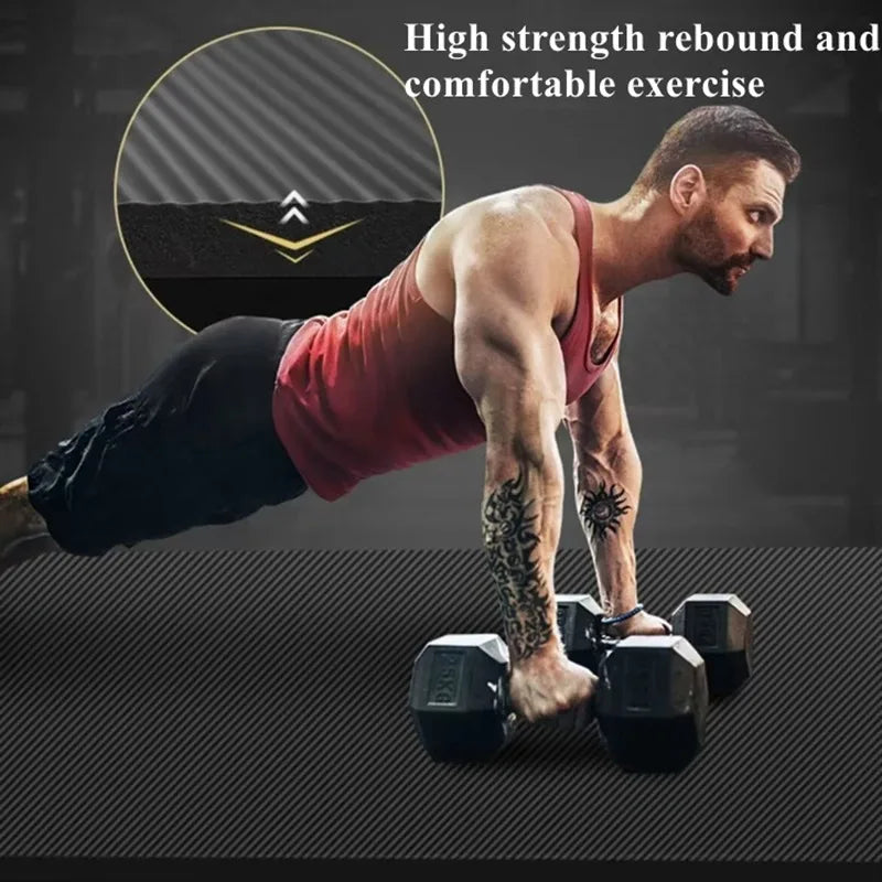 Thick NBR Yoga Mat – Extra Cushioning, Non-Slip Support