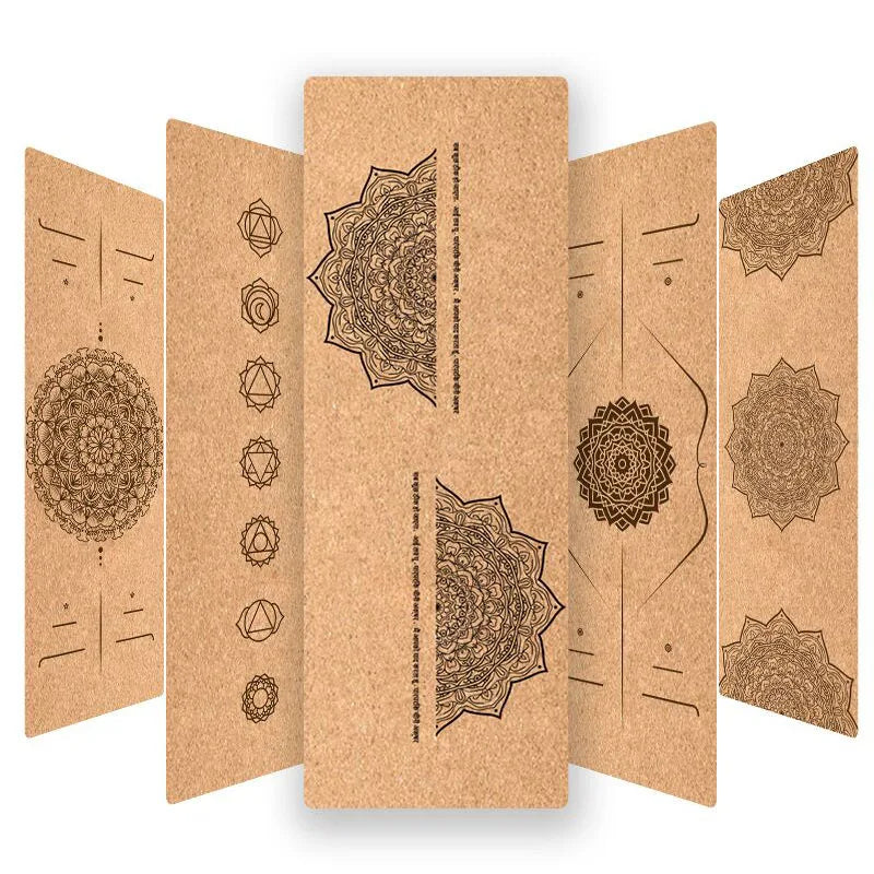Eco Cork TPE Yoga Mat – Non-Slip, 5 mm Thick