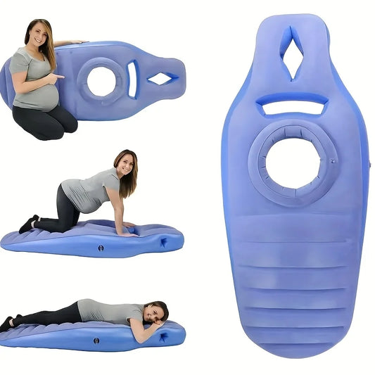 Inflatable pregnancy yoga mat by Best Yoga Mats for Home Workouts, portable PVC sleeping pad for prenatal yoga and comfort.
