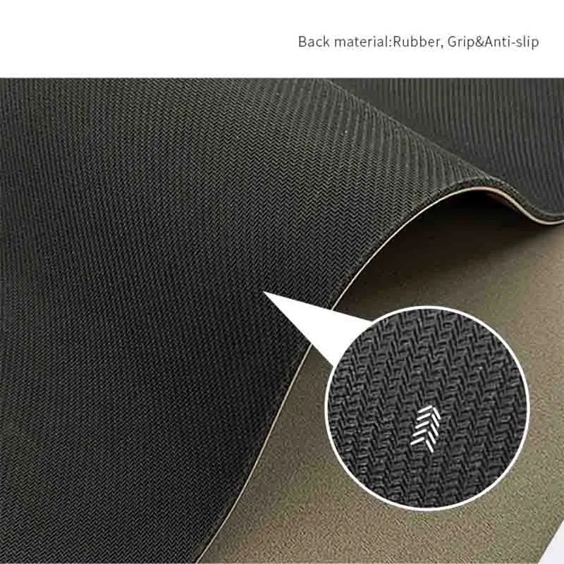 Natural Rubber Yoga Mat With Alignment Lines, Non-Slip