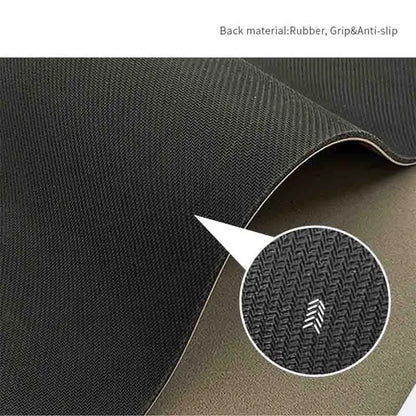 Natural Rubber Yoga Mat With Alignment Lines, Non-Slip