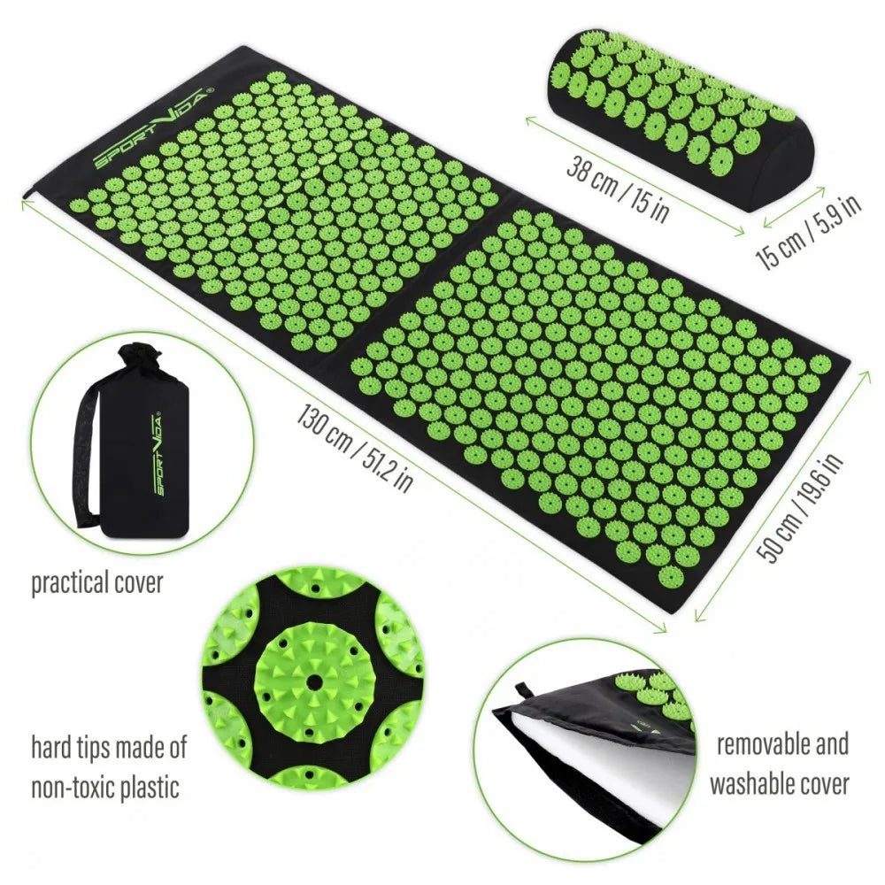 Lotus Flower Acupressure Mat Set for Relaxing Massage