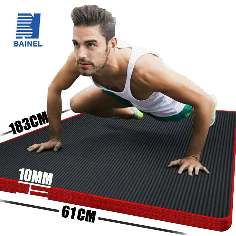 Extra Thick NBR Yoga Mat 10 mm Non-Slip Cushioning