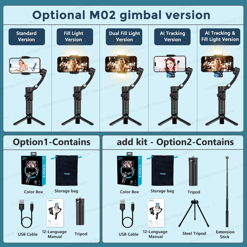 3-Axis Smartphone Gimbal Stabilizer – Foldable, App Control