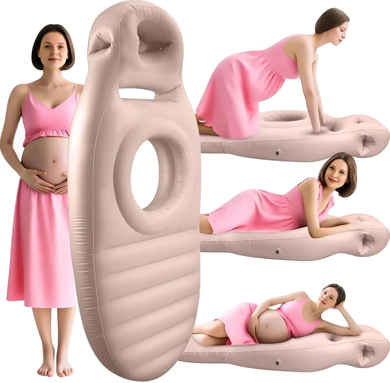 Inflatable Pregnancy Body Pillow Mat For Sleeping Comfort
