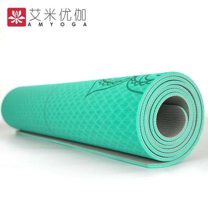 TPE Non-Slip Yoga Mat 6 mm – Lightweight Fitness Pad