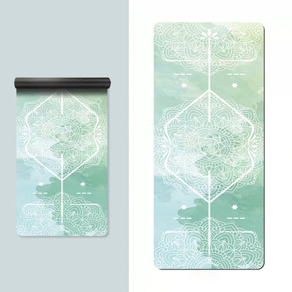 Suede Rubber Yoga Mat – Ultra-Thin, Foldable & Non-Slip