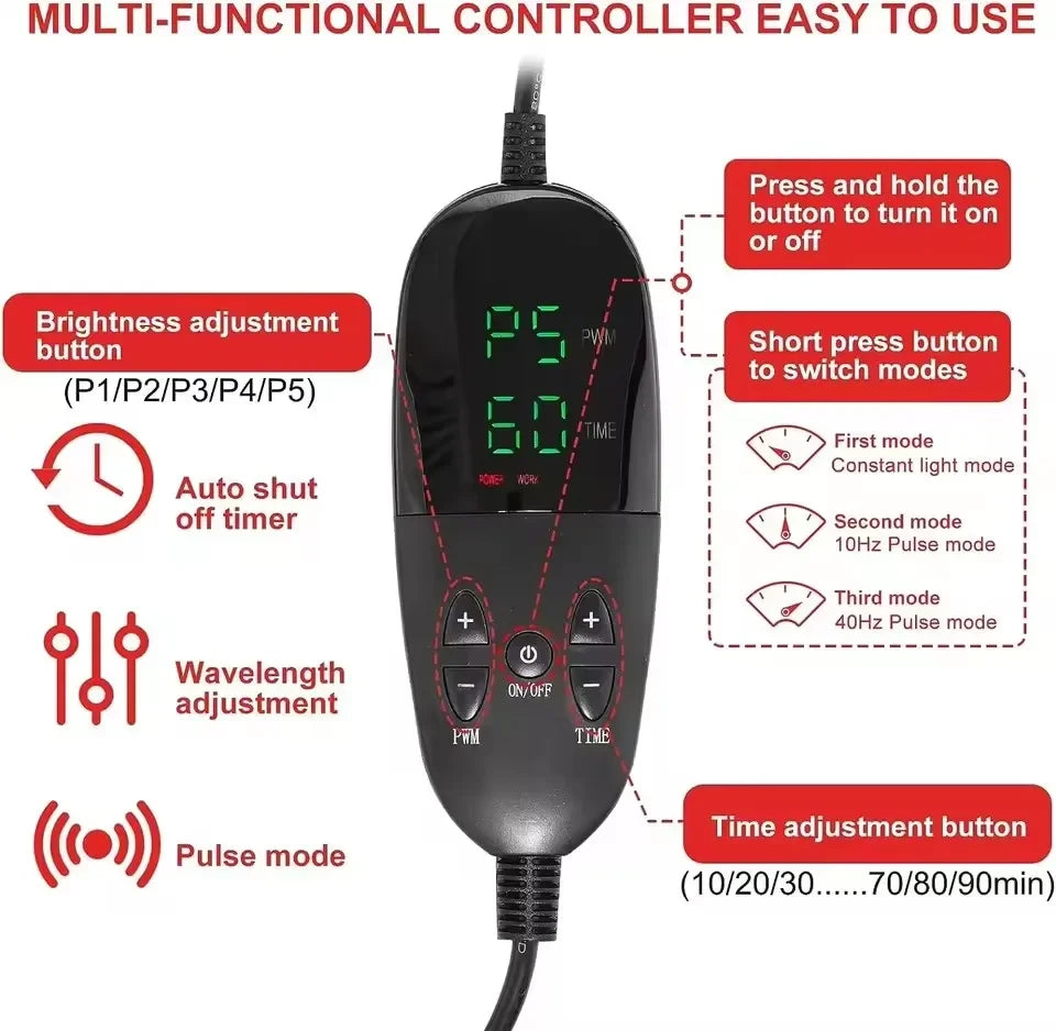 LED Red Light Therapy Mat 660nm 850nm Full Body Pad